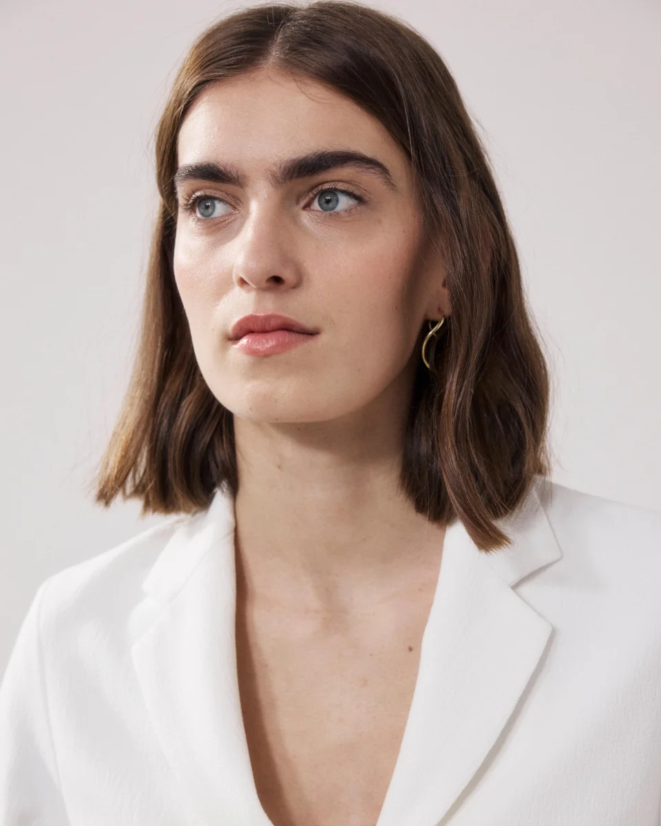 Veste Femme en Crepe Blanc Vizir – Image 5