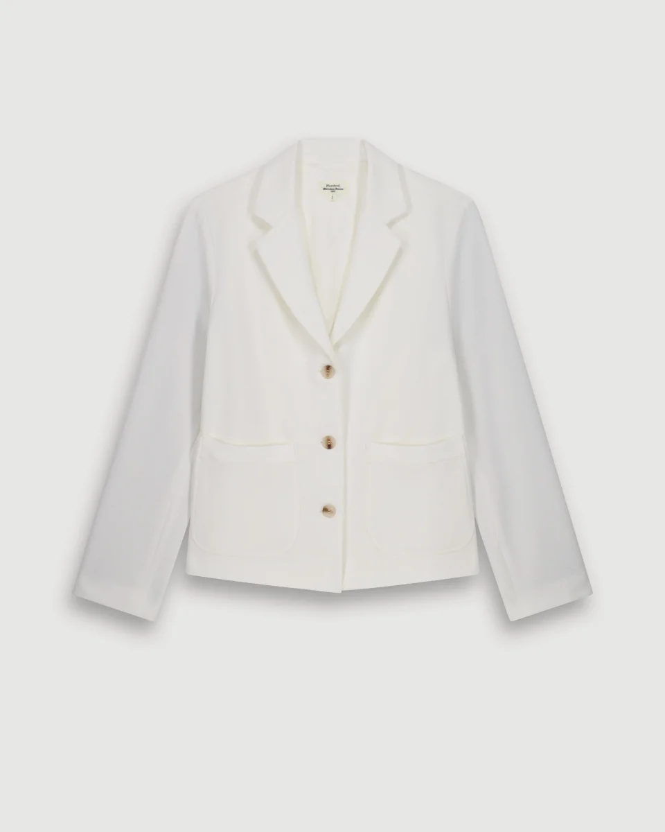 Veste Femme en Crepe Blanc Vizir – Image 4