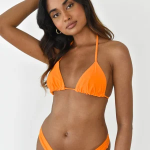 Bas bikini triangle orange