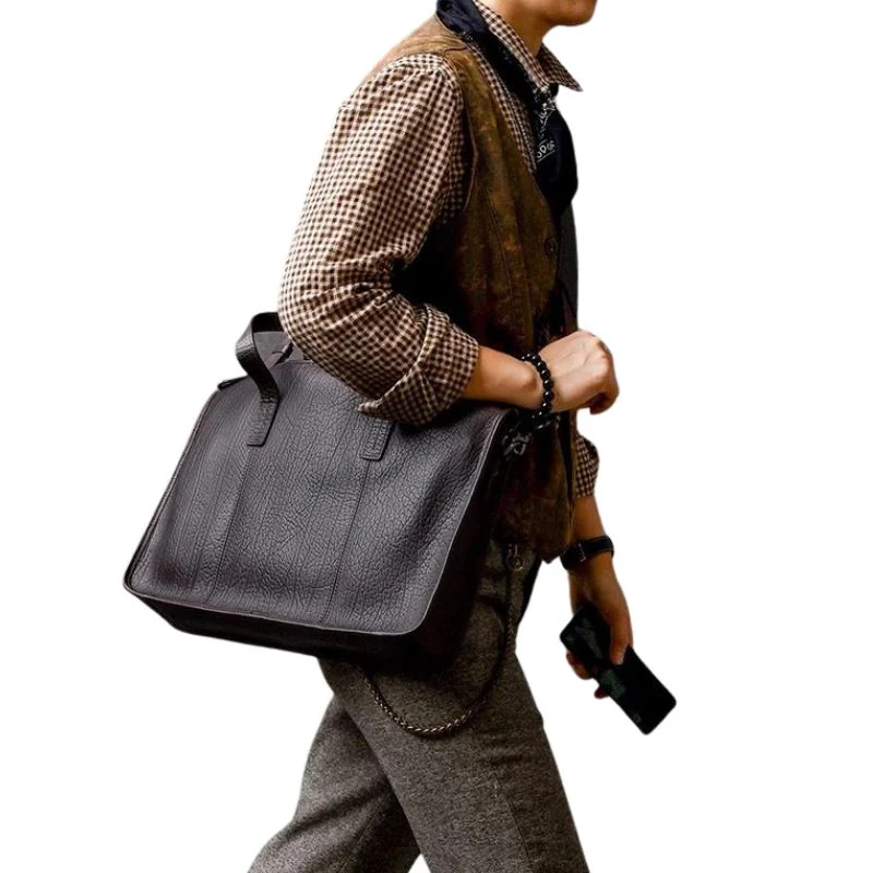 Fourre-Tout Cuir Marron – Image 4