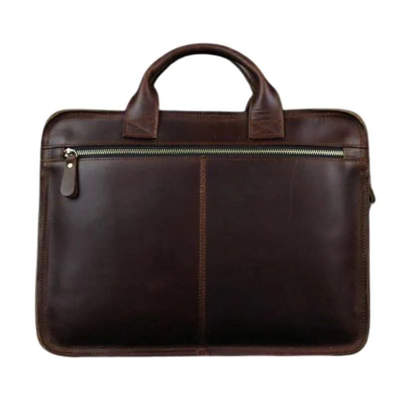 Sac Cuir Marron Homme Luxe – Image 4