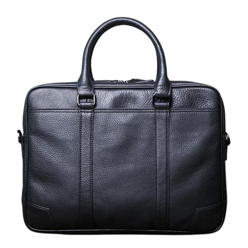 Sac Business Homme Cuir Noir – Image 2