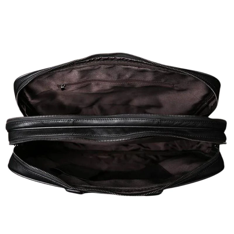 Sac Business Homme Cuir Noir – Image 6