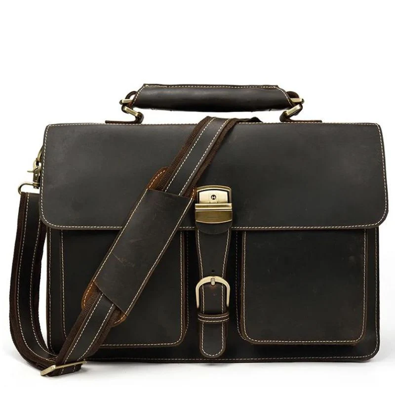 Sac Ordinateur 15 Pouces Homme Cuir – Image 2