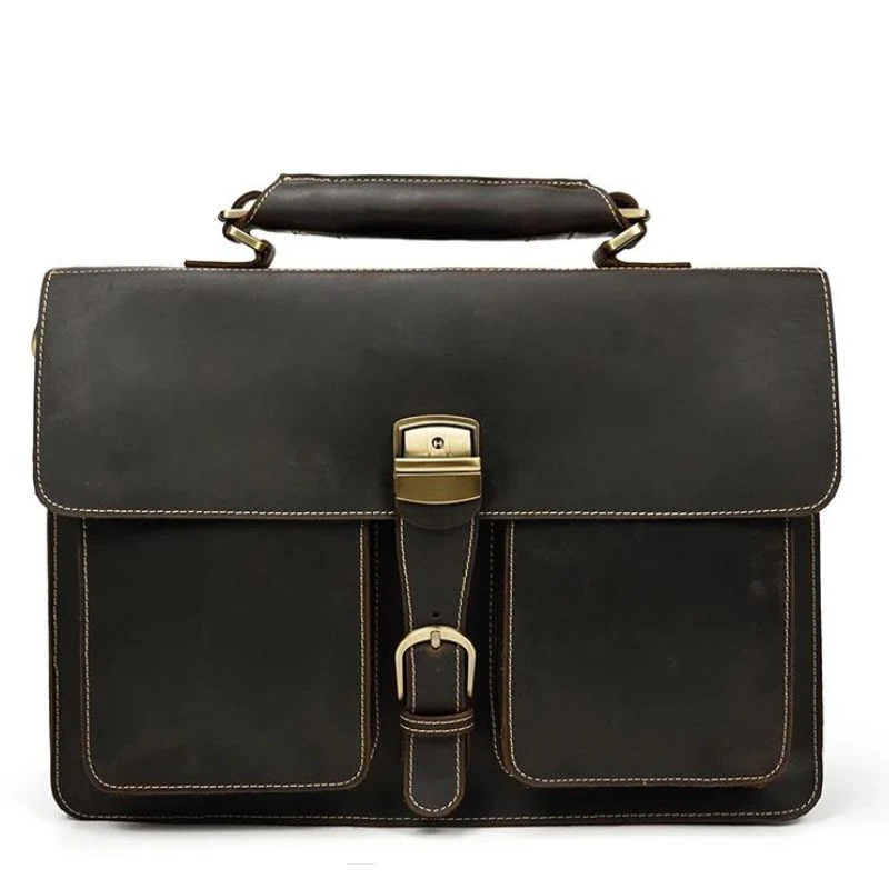 Sac Ordinateur 15 Pouces Homme Cuir – Image 3