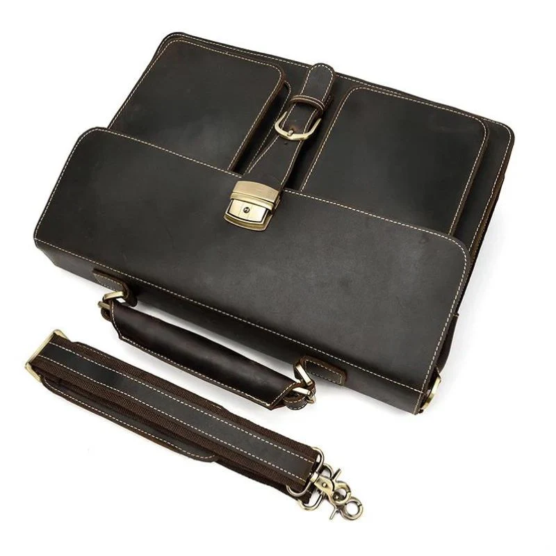 Sac Ordinateur 15 Pouces Homme Cuir – Image 7