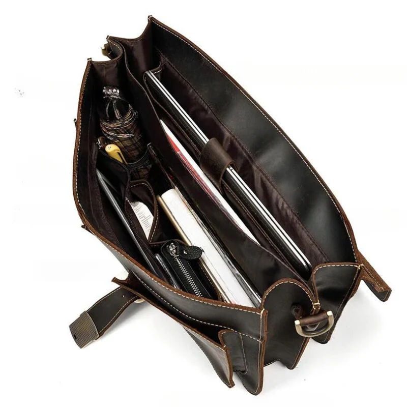 Sac Ordinateur 15 Pouces Homme Cuir – Image 6