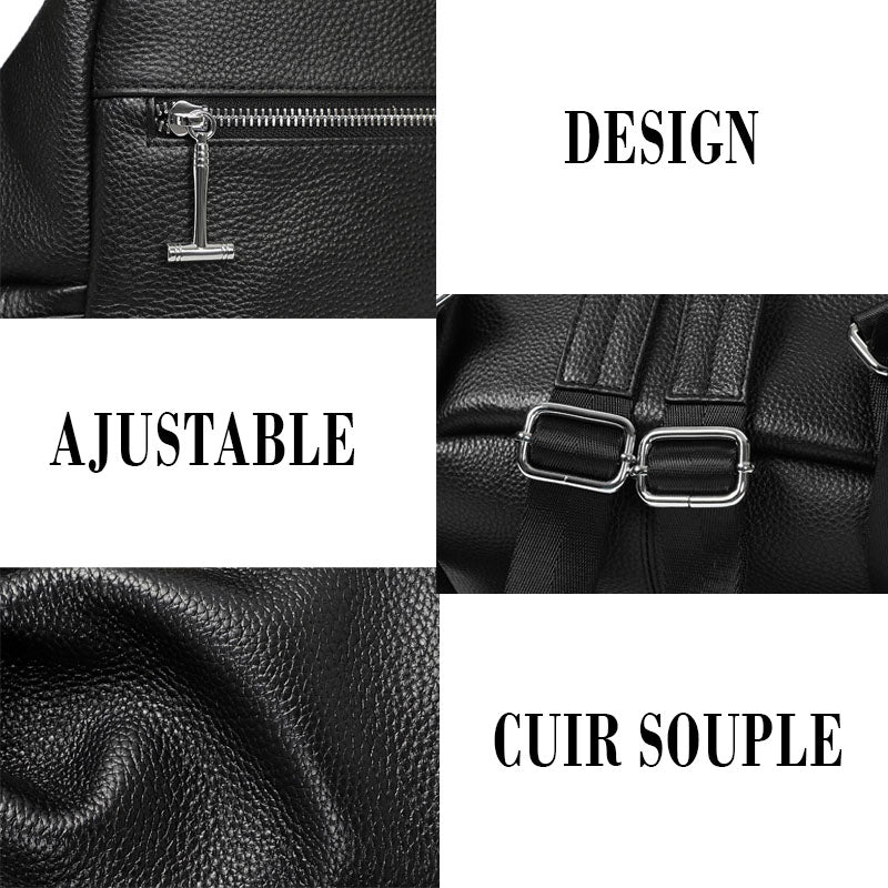 Geneva sac antivol femme cuir – Image 9