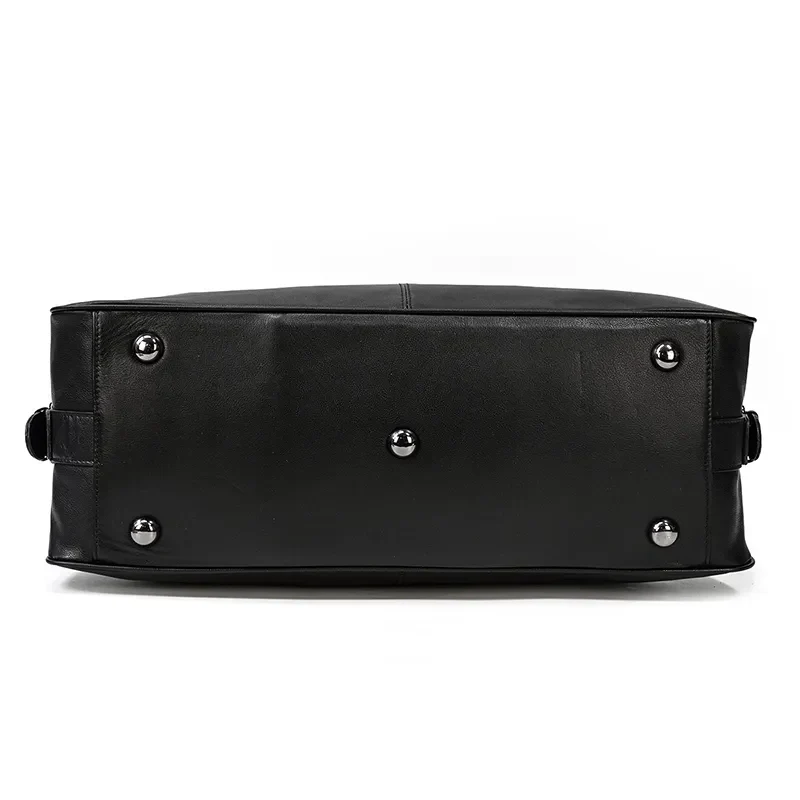 Sac à Main Homme Cuir Noir – Image 4