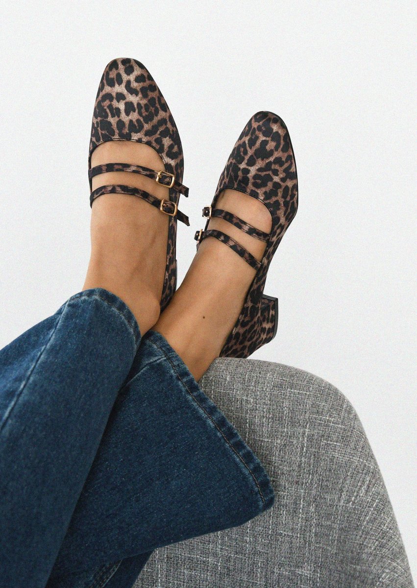Ballerines à talon léopard – Image 2