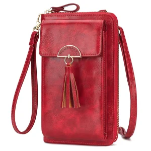 Sac a Bandouliere Rouge Femme