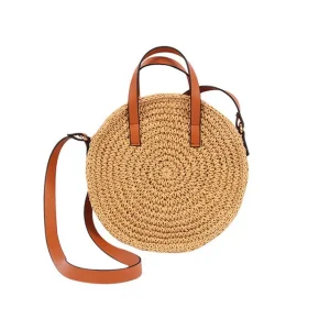 Sac a Main Femme Paille Rond