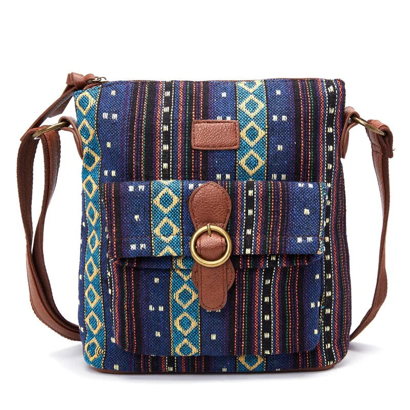 Sac Besace Femme Bleu – Image 6