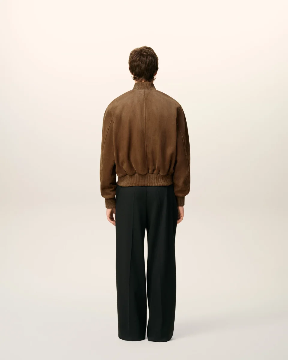 Veste Marron Zippée En Cuir – Image 6