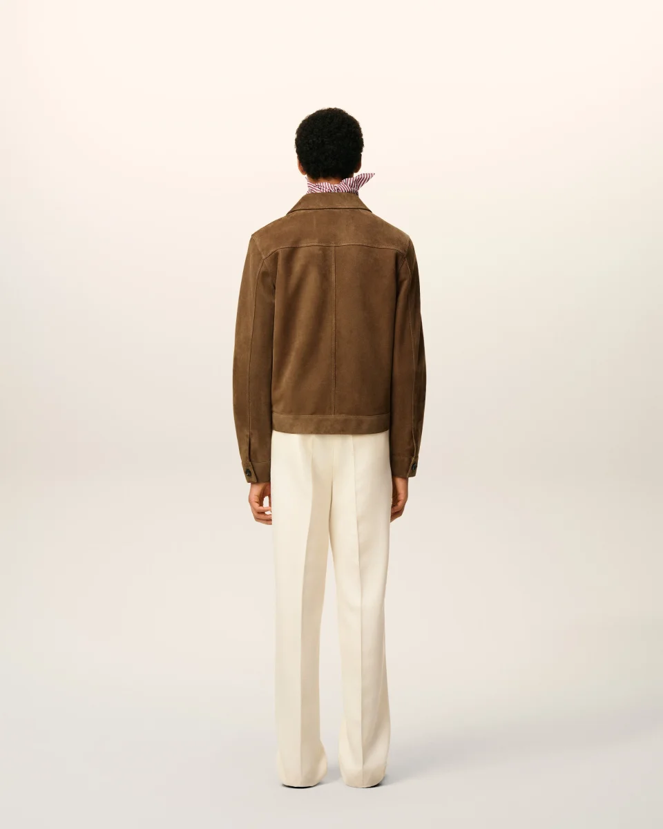 Veste Marron Boutonnée Ami De Coeur En Cuir – Image 6