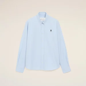 Chemise Oxford Bleu Ami De Coeur en Coton