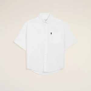 Chemise Boxy Blanche Ami De Coeur en Coton