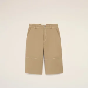 Bermuda Worker Beige en Coton