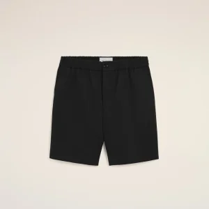 Short Noir Taille Elastiquée Ami De Coeur en Coton