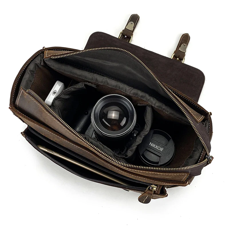 Sac Appareil Photo Cuir – Image 5