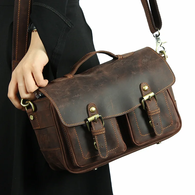 Sac Appareil Photo Cuir – Image 3