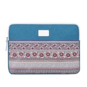 Housse Ordinateur 13 pouces (+ de tailles) - Ethnique Bleu