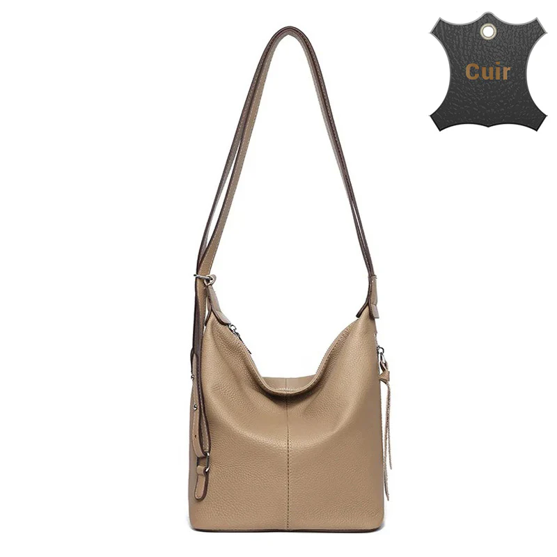 Tino petit sac à dos cuir convertible bandoulière – Image 4