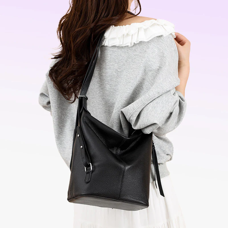 Tino petit sac à dos cuir convertible bandoulière – Image 7