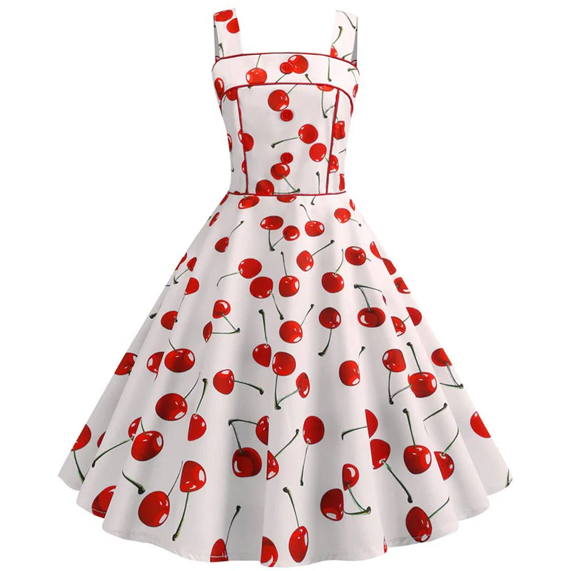 Robe Rétro avec des Cerises – Image 5