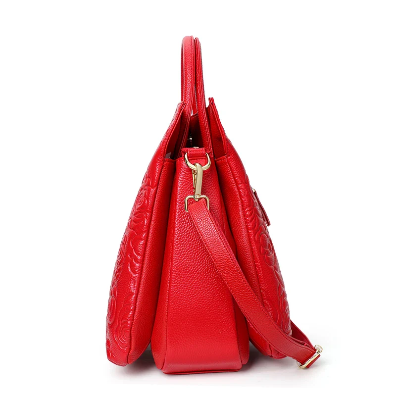 Sac Seau Cuir Rouge – Image 4