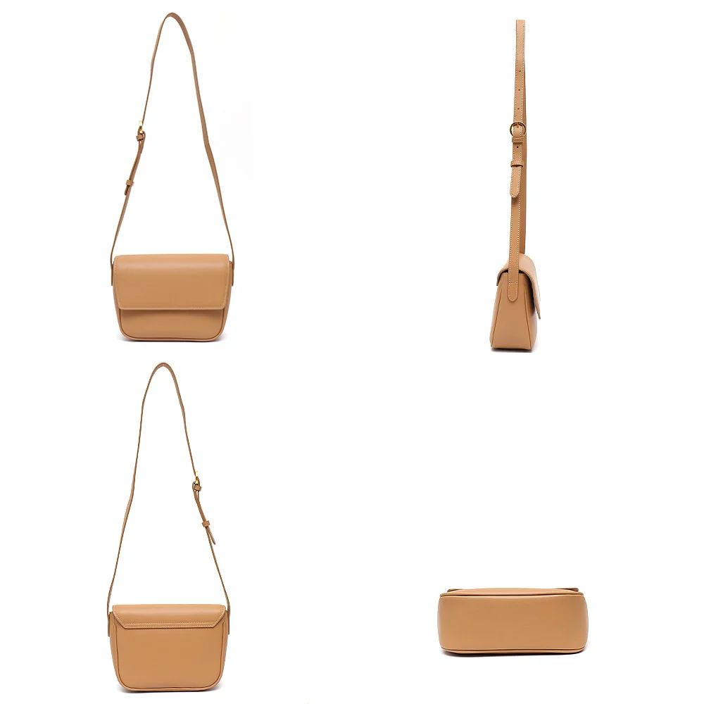 Sac Besace Femme Beige – Image 3