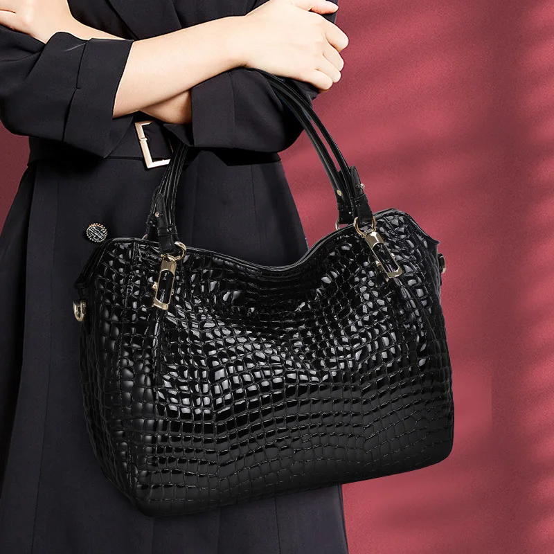 Sac Noir Croco – Image 4