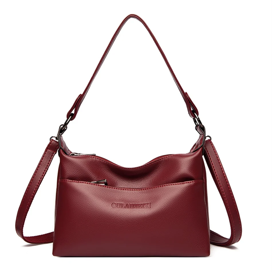 Sac Besace Femme Bordeaux – Image 3