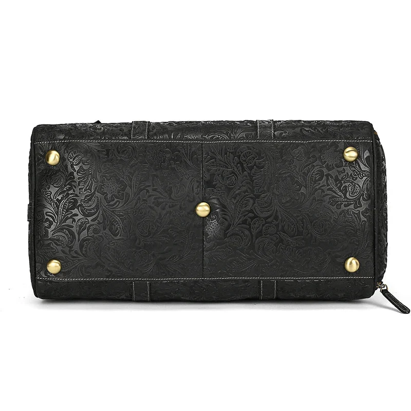 Sac de Voyage Cuir Noir Femme – Image 7