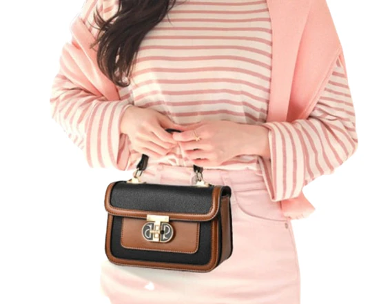 Sac Besace Femme Brun – Image 7