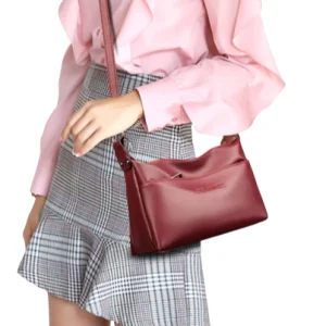 Sac Besace Femme Bordeaux