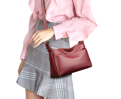 Sac Besace Femme Bordeaux