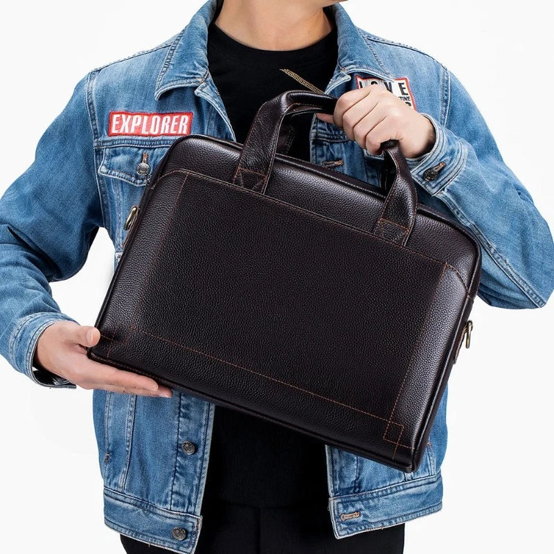 Sac Bandoulière en Cuir Grainé – Image 4