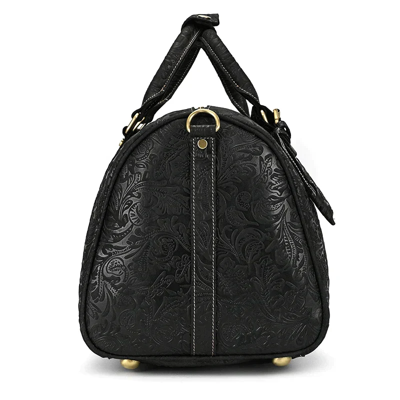 Sac de Voyage Cuir Noir Femme – Image 6