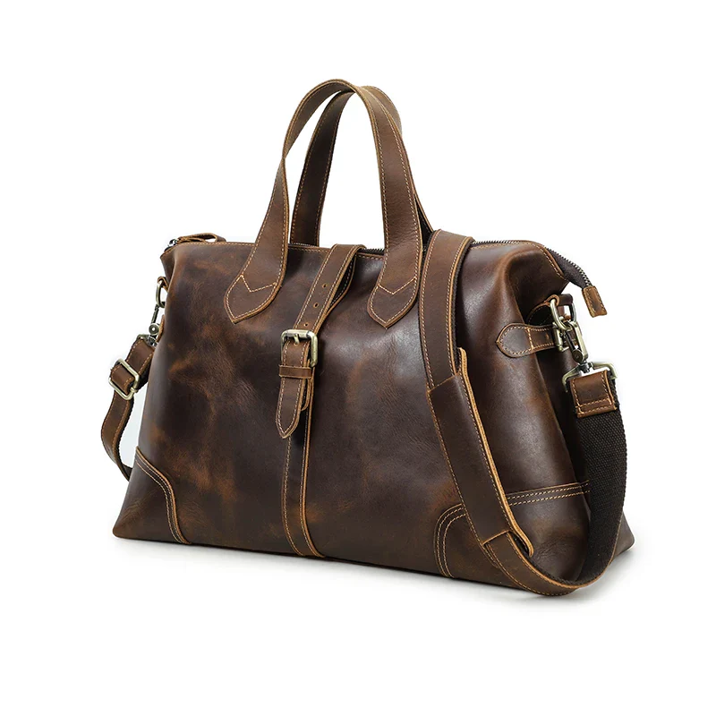 Sac à Main Homme Cuir Marron – Image 3