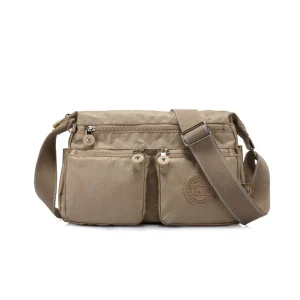 Sac Besace Nylon Voyage Multipoche Femme