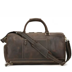 Sac de Voyage en Cuir Vintage