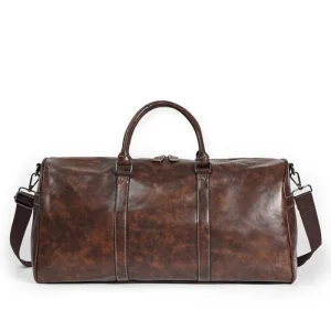 Sac Week-en Marron Simili Cuir