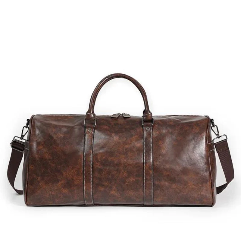 Sac Week-en Marron Simili Cuir – Image 2
