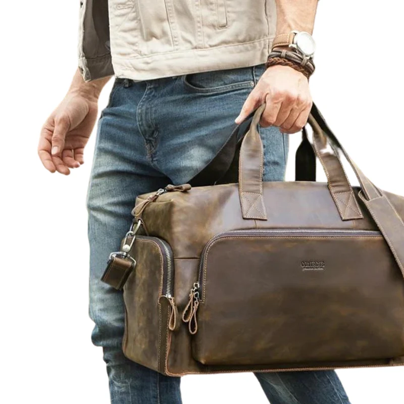 Sac Voyage 48H Homme Cuir – Image 3