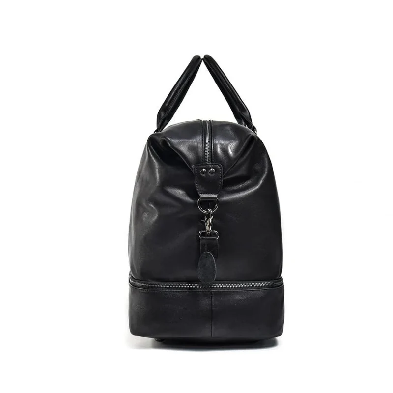 Sac Week-end Homme Cuir Noir – Image 5