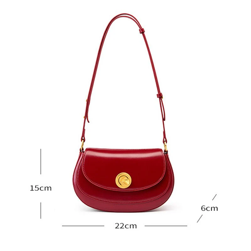 Sac a Bandouliere Femme Rouge – Image 4