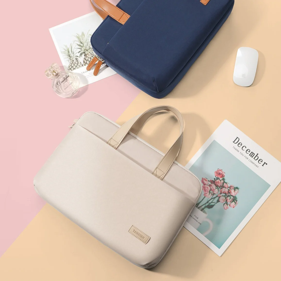 Sac Ordi Portable Femme - Lin Clair – Image 4