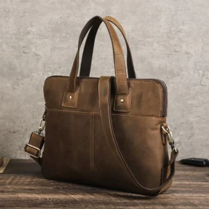 Sacoche Ordinateur Cuir - Rétro