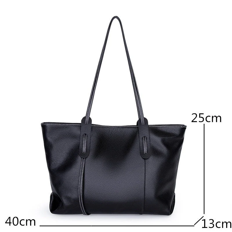 Grand Sac A Main Femme Noir Rectangle – Image 6